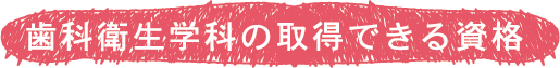 歯科衛生学科の取得できる資格